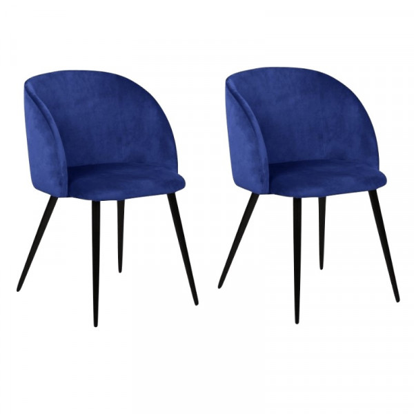 Pack 2 sillas Keren azul índigo