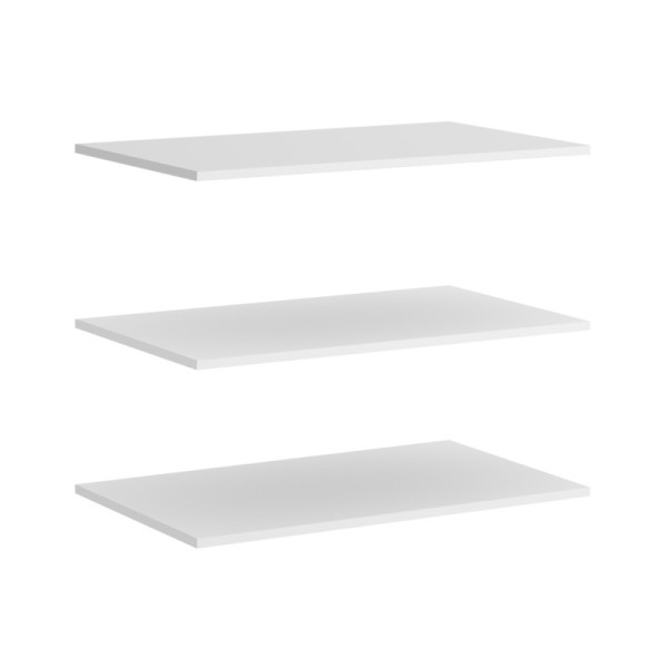 Kit 3 estantes interior armario Slide blanco 1.6x87.4x51 cm