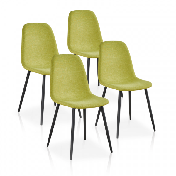 Pack 4 sillas Margot verde lima
